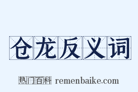 仓龙反义词是什么意思的图片